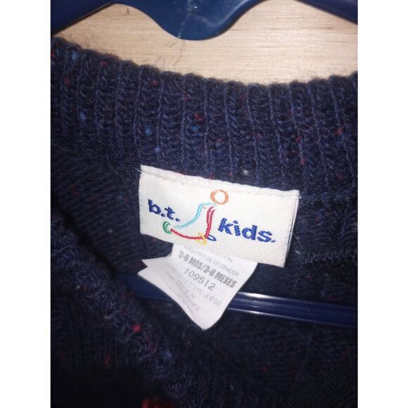 2/$15 Vintage Baby B.T. Kids Construction Sweater 3-6 Months - Picture 2 of 2